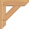 Ekena Millwork Traditional Slat Smooth Bracket w/ Offset Brace, Western Red Cedar, 5 1/2"W x 18"D x 18"H BKT0604X18X18TRA06SWR - alternate 3